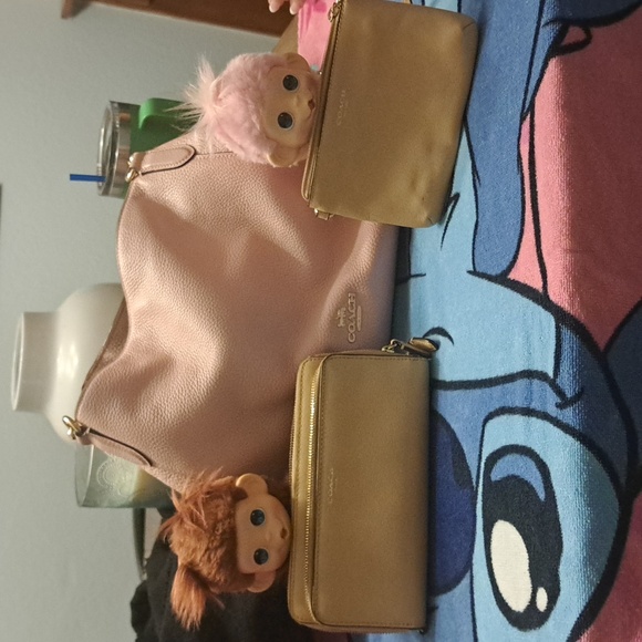 Coach Handbags - VALENTINE'S Day Pink 💘💞💗💖💝💘💓🩷🩷Coach Hallie Bag W/coach Wallet, Wristlet